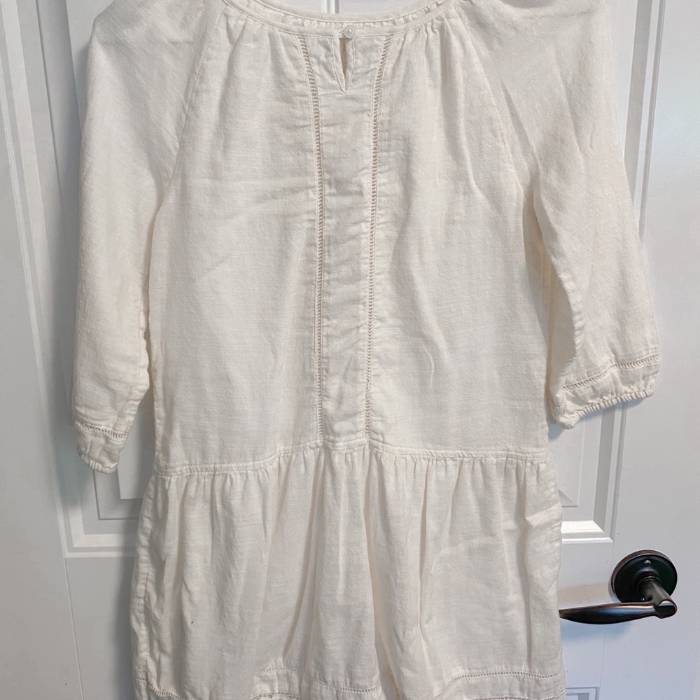 Cute kids white boho dress